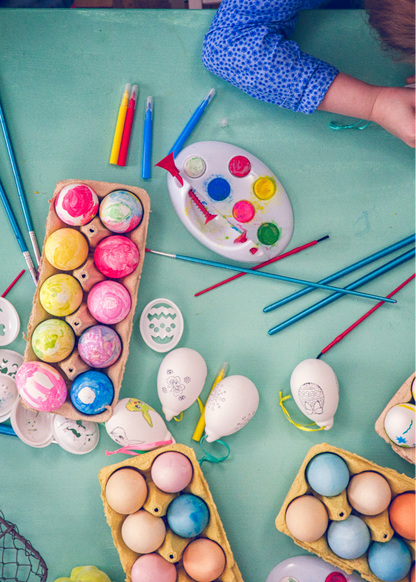 Taller de decoración de huevos de Pascua (Infantil). Precio taller 15€. Reserva online 5€.