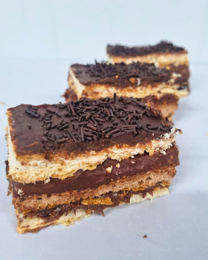 Milhojas de chocolate